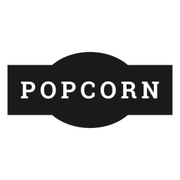 Etiqueta de palomitas de maíz Diseño PNG