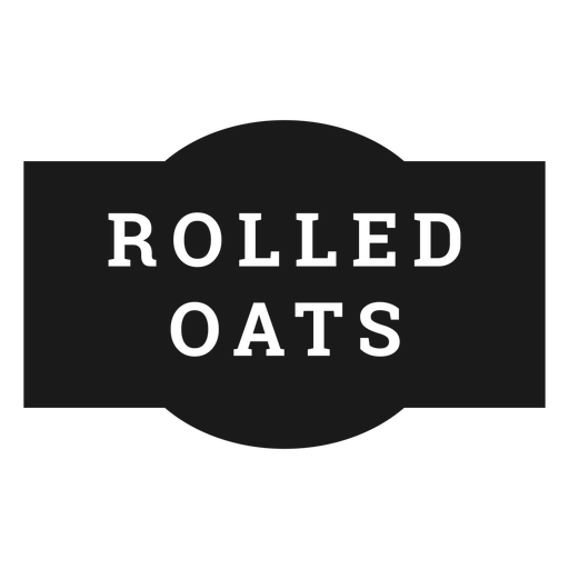 Rolled oats label PNG Design