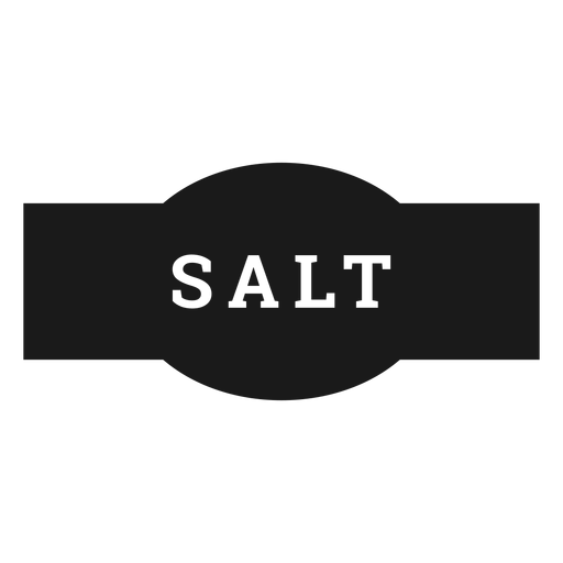 Etiqueta de sal Diseño PNG
