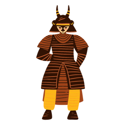Samurai character PNG Design