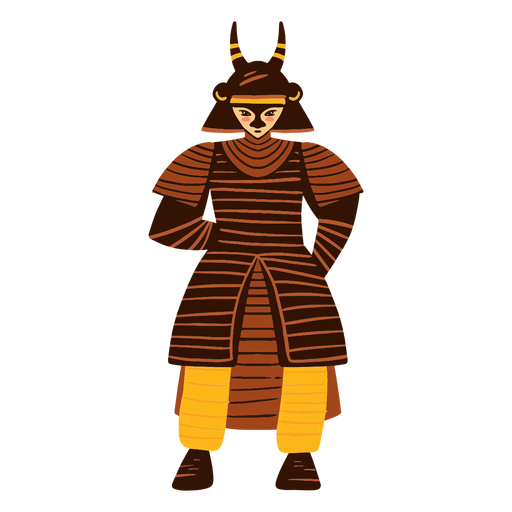 Samurai character PNG Design