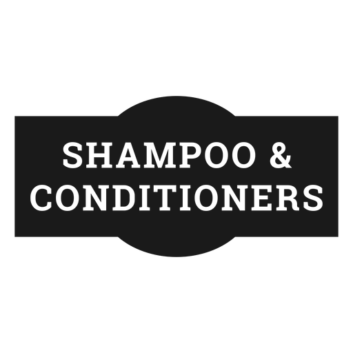 Shampoo and conditioners label Transparent PNG & SVG vector file