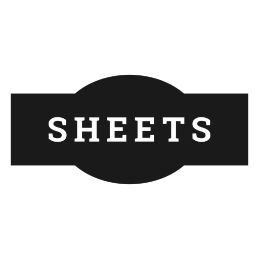 Sheets label PNG Design