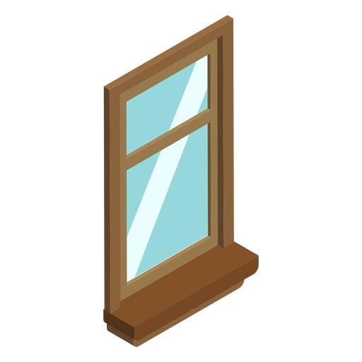 Einzelbildfenster isometrisch PNG-Design