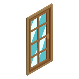 Sliding door isometric PNG Design