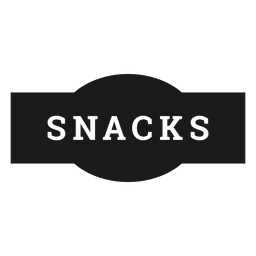 Snacks label PNG Design