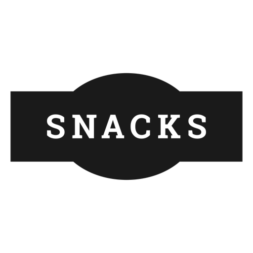 Etiqueta de snacks Descargar PNG/SVG transparente