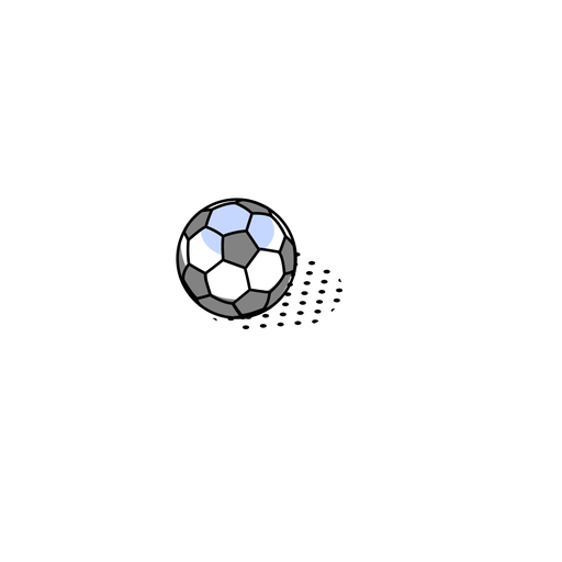 Balón de fútbol isométrico Diseño PNG