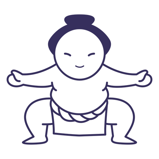 Sumo stroke PNG Design