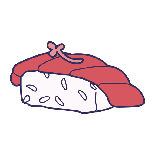 Sushi sticker PNG Design