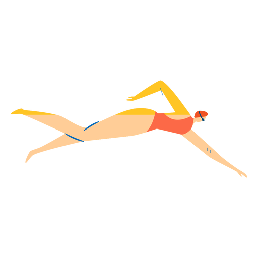 Swimmer character PNG Design