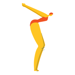 Swimmer lady character PNG Design
