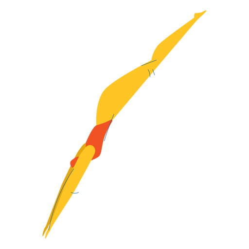 Carácter de mujer nadadora Diseño PNG