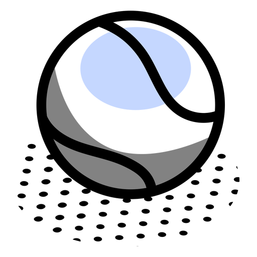Tennisball isometrisch PNG-Design