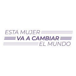 Esta mulher vai mudar o mundo das letras em espanhol Desenho PNG