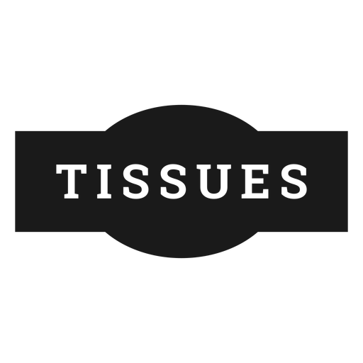 Tissues label PNG Design