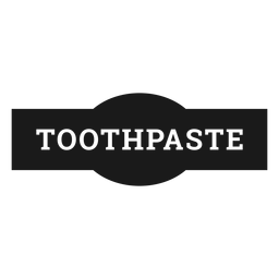 Etiqueta de pasta de dientes Diseño PNG