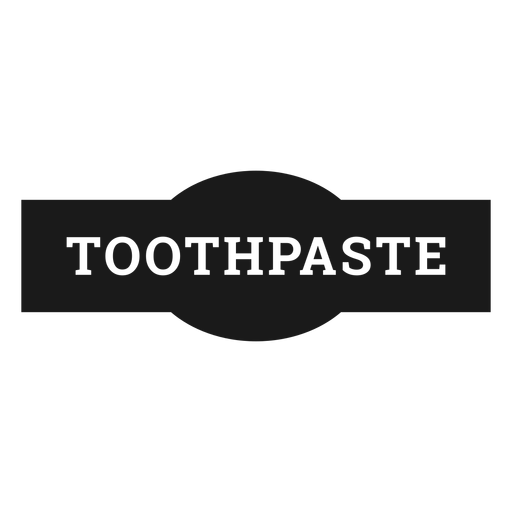 Zahnpasta-Etikett PNG-Design