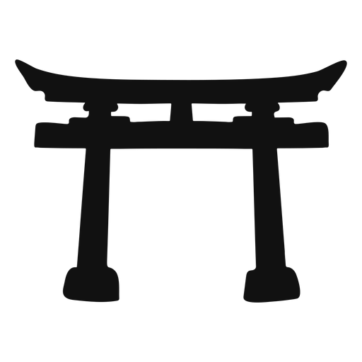 Silueta torii Diseño PNG