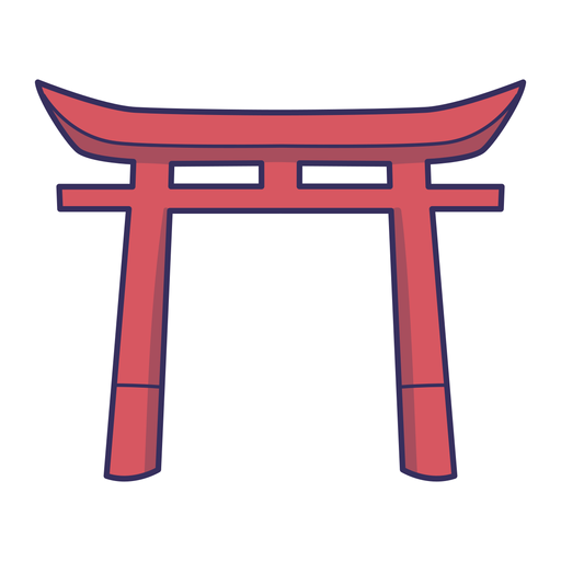 Torii sticker PNG Design