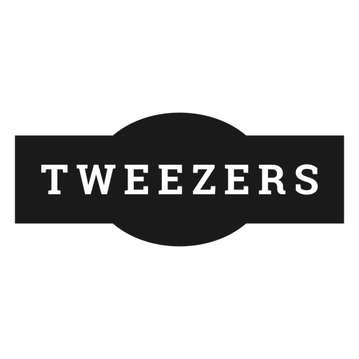 Tweezers label PNG Design