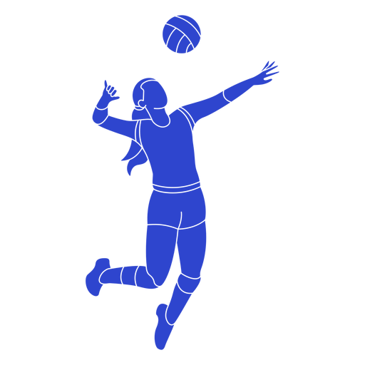 Jogador de vôlei azul Desenho PNG