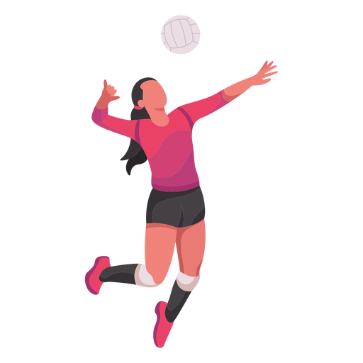 Jogador de voleibol plano - Baixar PNG/SVG Transparente