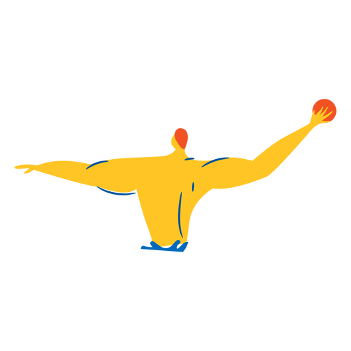 Waterpolo player character PNG Design