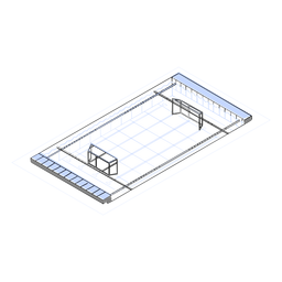 Waterpolo pool isometric PNG Design