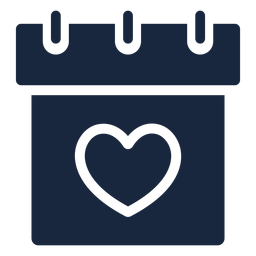 Wedding date blue icon Transparent PNG