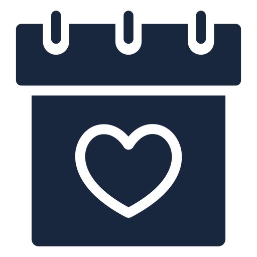 Wedding date blue icon PNG Design