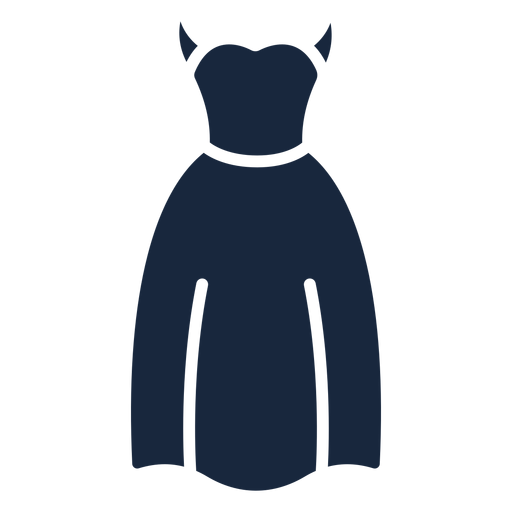 Icono de vestido de novia azul Diseño PNG