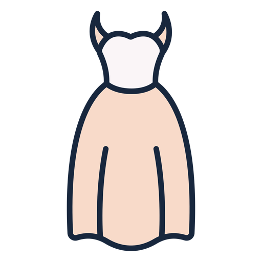 Icono de trazo de vestido de novia Diseño PNG