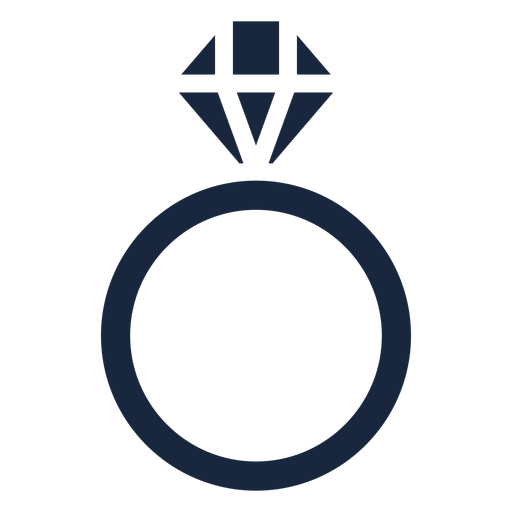 Wedding ring blue icon - Transparent PNG SVG vector file