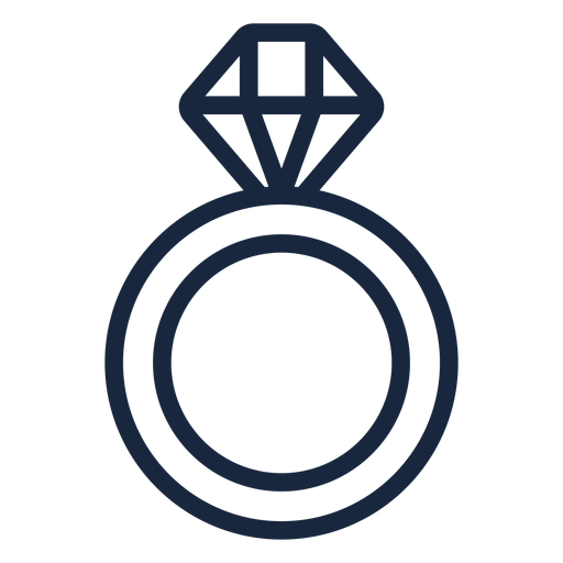 Curso do anel de casamento Desenho PNG