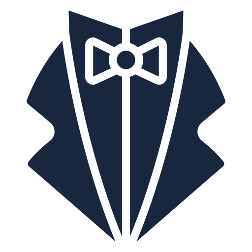 Icono de chaleco de boda azul Diseño PNG