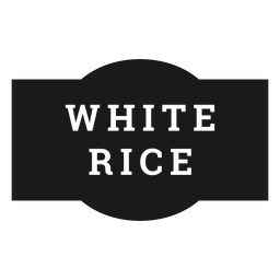 Pantry label brown rice - Transparent PNG & SVG vector file