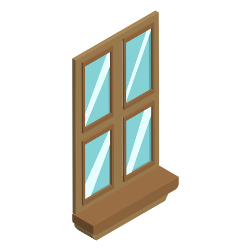 Fenster isometrisch PNG-Design