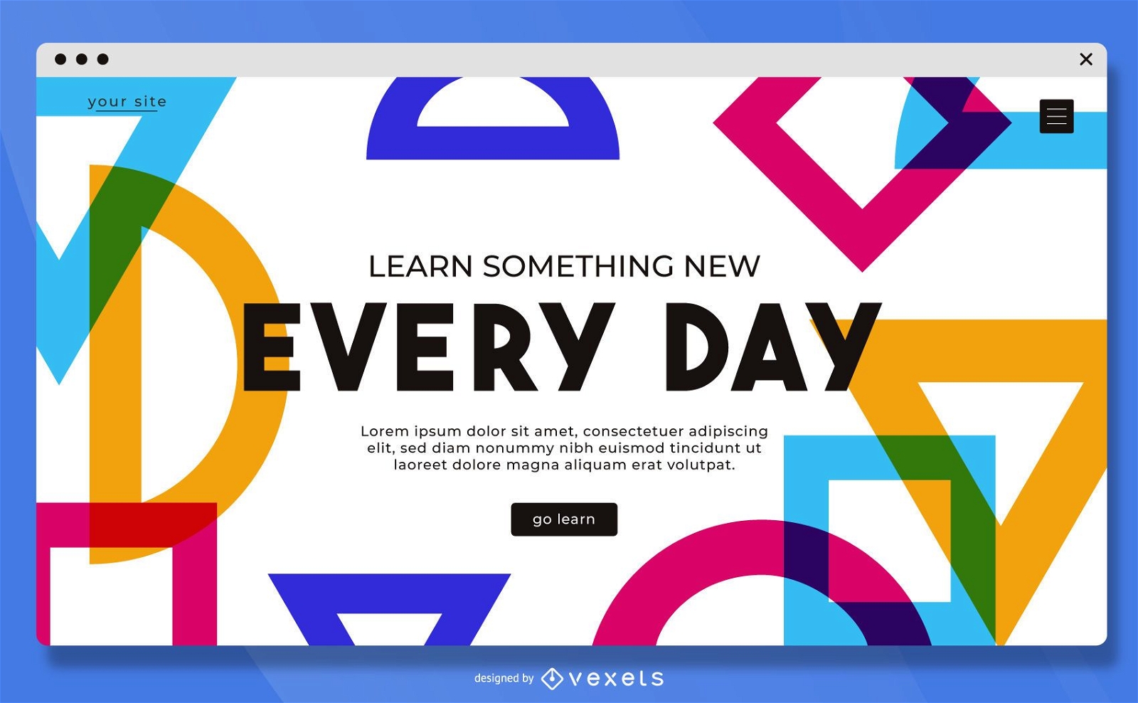 Learn something new landing page