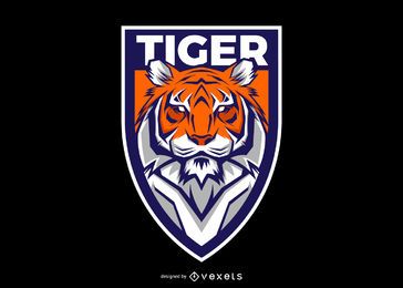 Diseño de logotipo de escudo de tigre Diseño de logotipo de escudo de tigre