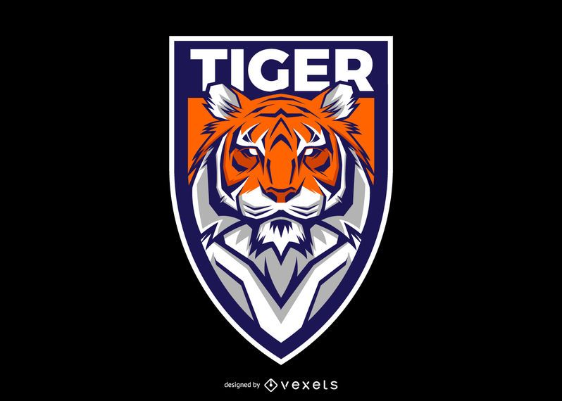 Diseño de logotipo de escudo de tigre Diseño de logotipo de escudo de tigre