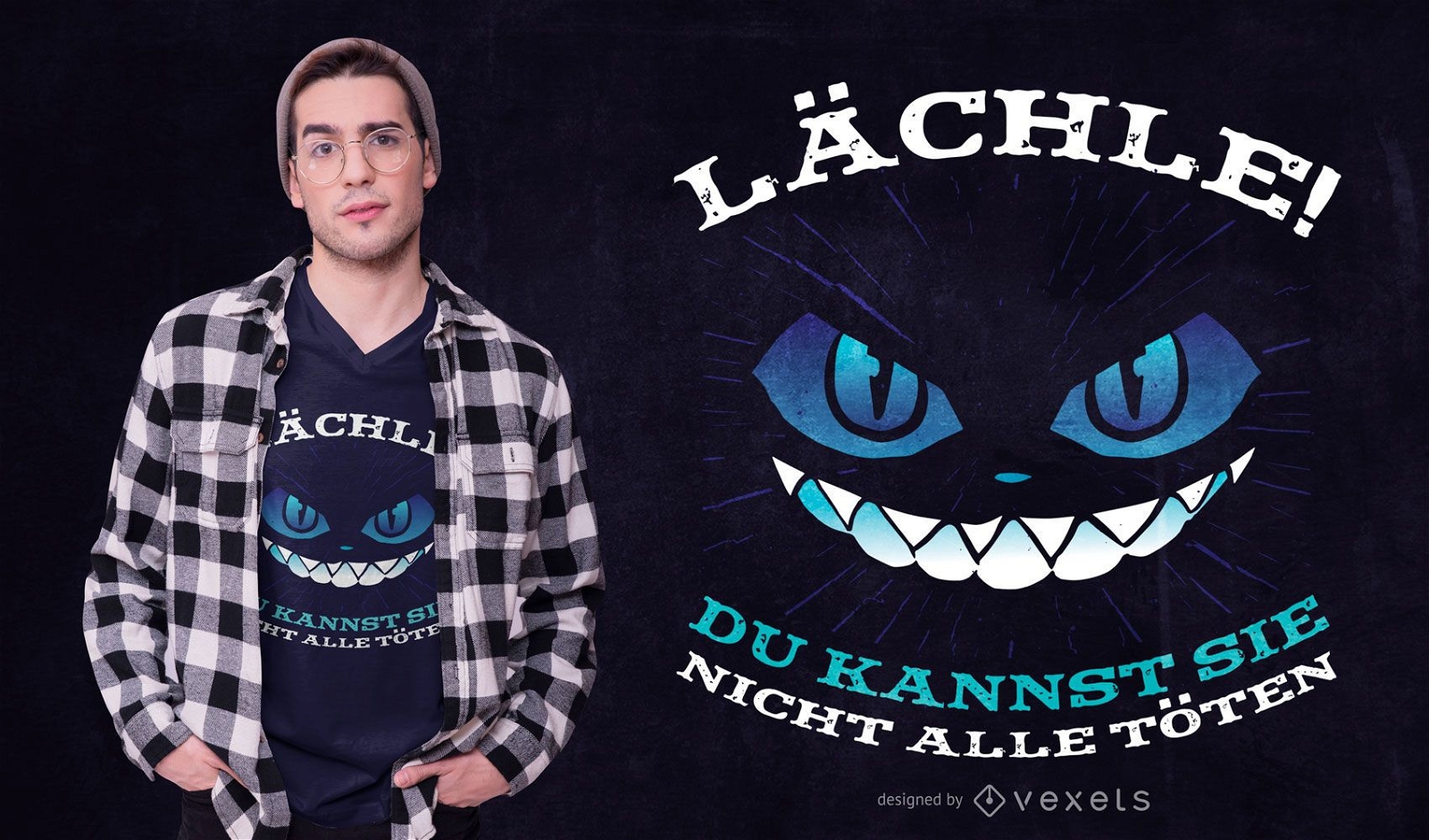 German Cat Quote T-shirt Design