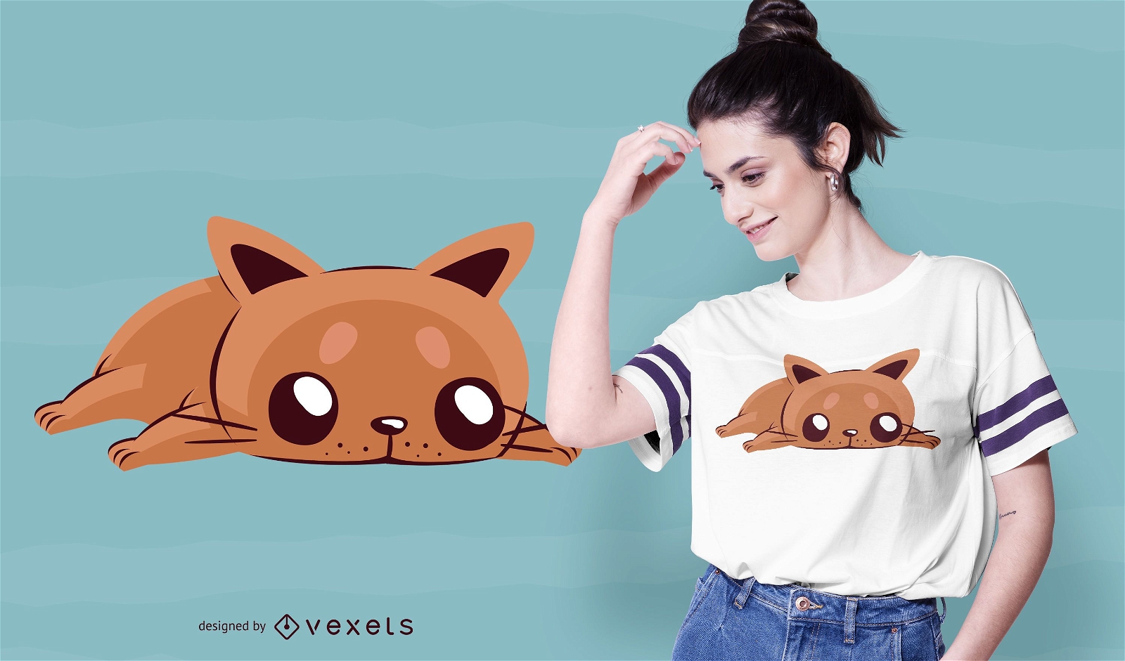 Bored Cat T-shirt Design
