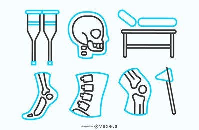 Physiotherapy Line Icon Pack