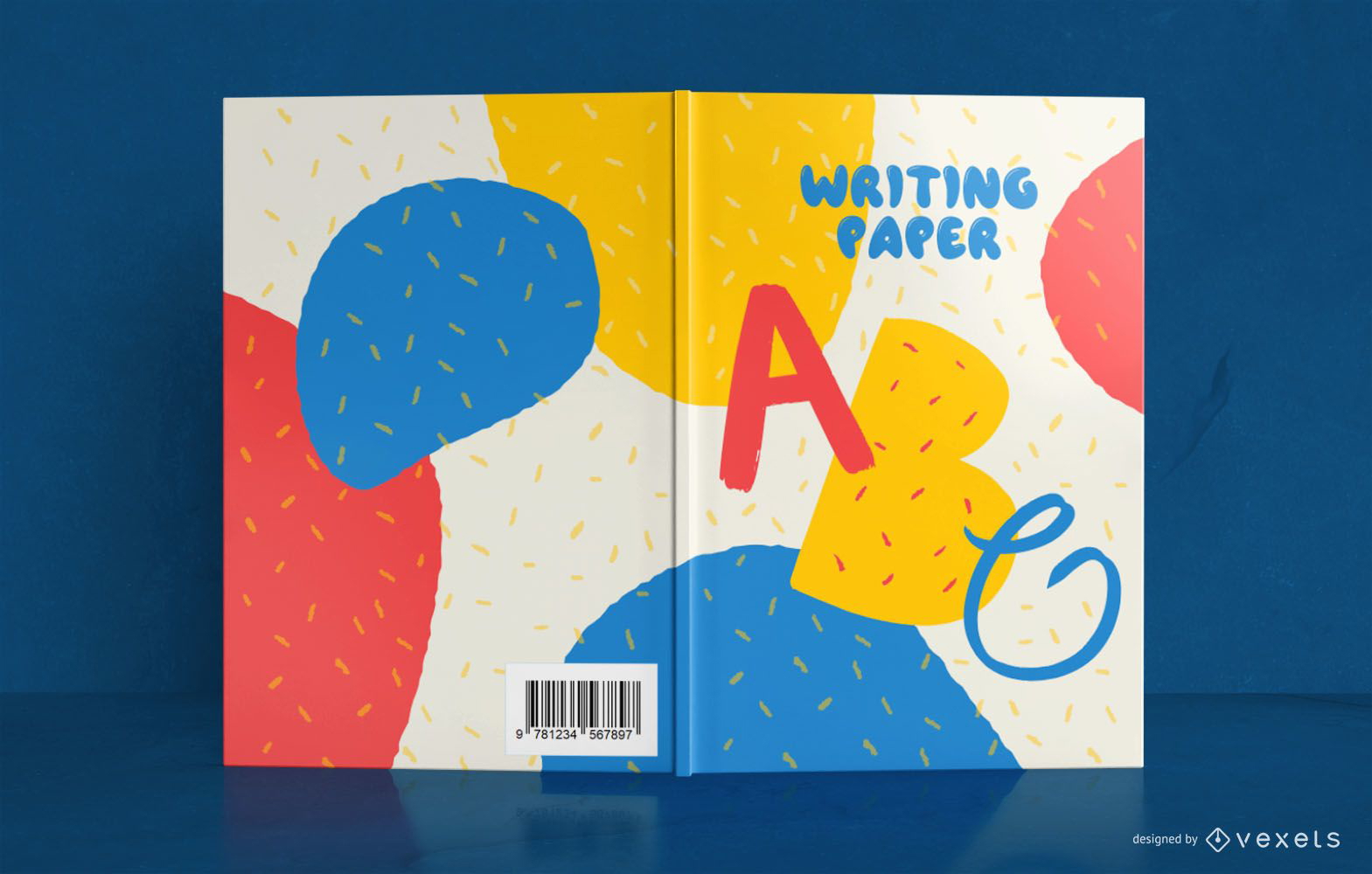 Kinder schreiben Buchcover-Design