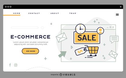 E-Commerce-Zielseitenvorlage