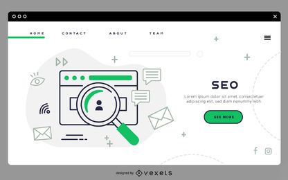 Plantilla de página de destino SEO Plantilla de página de destino SEO