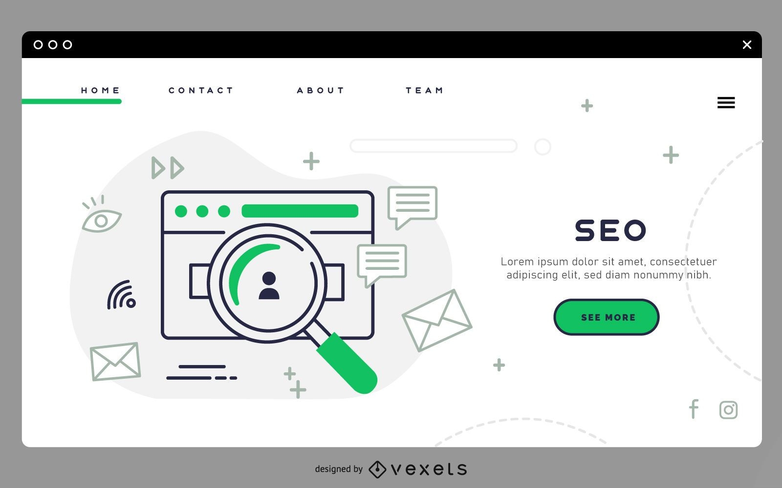 SEO landing page template