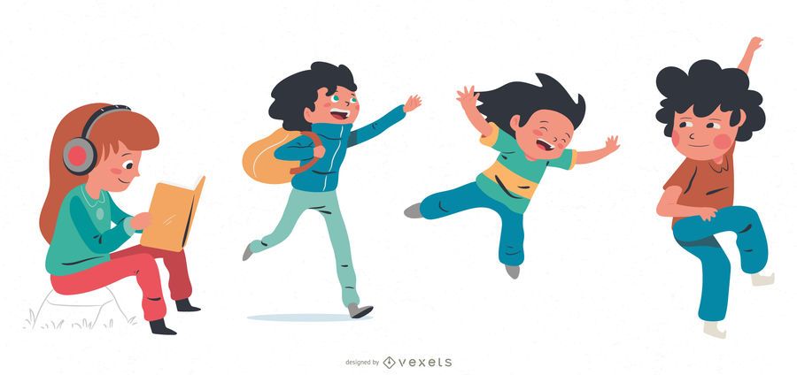 Kids Playing Character Pack Kids Playing Character Pack