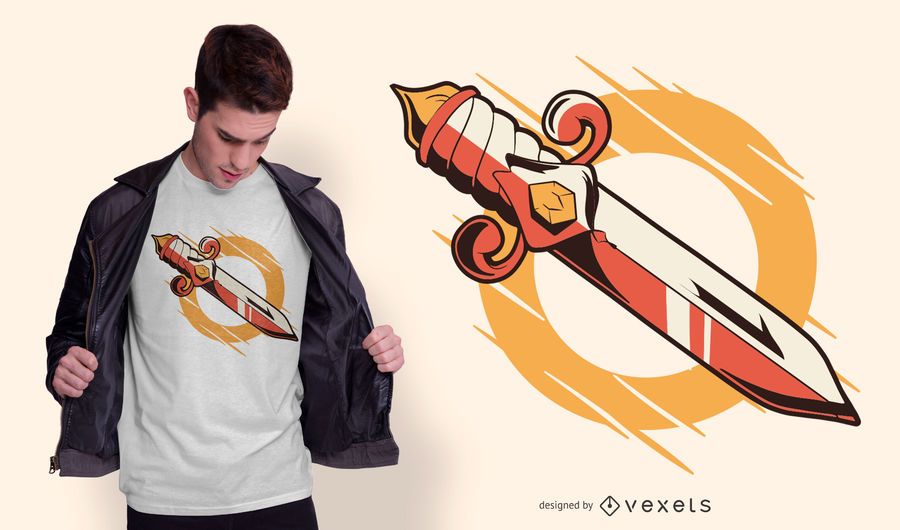 Old School Dagger T-shirt Design Old School Dagger T-shirt Design